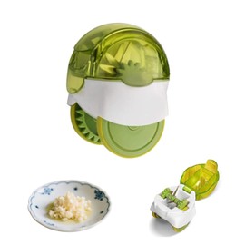 1 Pcs Garlic Chopper Professional Manual Garlic Crusher with Roller Cutter for Kitchen Tool, Easy to Clean