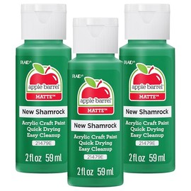Apple Barrel Acrylic Paint, New Shamrock (Pack of 3) 2 oz, 21479EA- (Pack of 3)