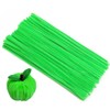 Bundooraking Apple Green Pipe Cleaners for Crafts – 12in Chenille