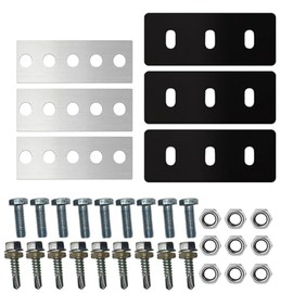 Snow Blower Impeller Kit - 1/4" 3-Blade Universal for 2-Stage Machine Modification, 304 Stainless Steel Snow Blower Impeller Modification/Rubber Blade Set for Anti-Clogging Parts and Accessories