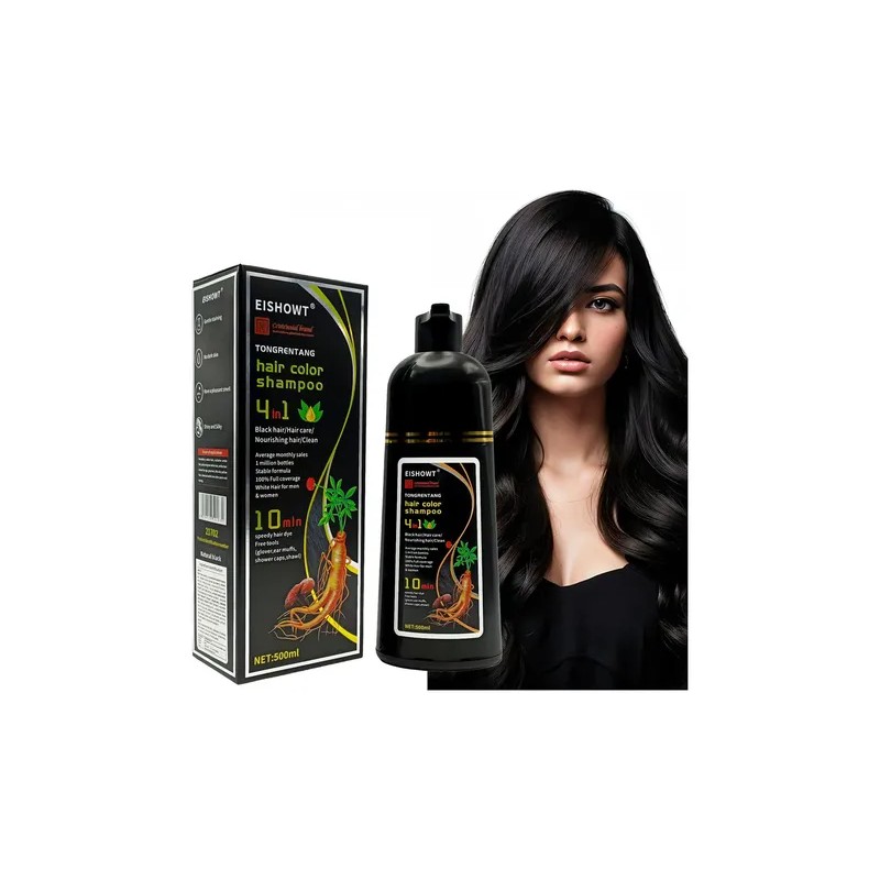 Shampoo Tinte 4 En 1 Eishowt 500 Ml Cubre Canas