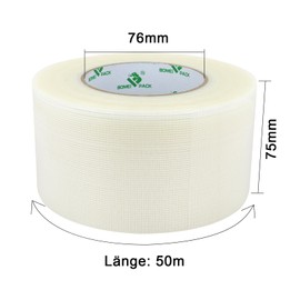 BOMEI PACK Duct Tape Cloth Base Tape Transparent Color Duct Tape Heavy Duty Sealing Tape Repair Tape 200mic x 75mm x 50m Sealing Tape Cloth 1 Pack