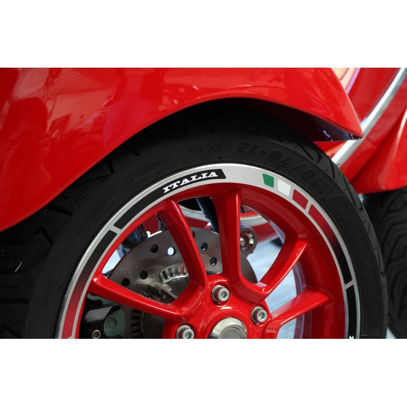 Tankpad 12 Inch Wheel Rim Sticker Set Suitable for Vespa