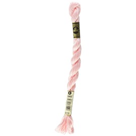 DMC 115 5-818 Pearl Cotton Thread, Baby Pink, Size 5