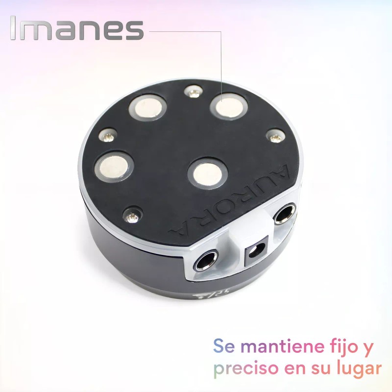 Aurora Pedal automático estético Aurora 2 Tattoo, color negro, fuente