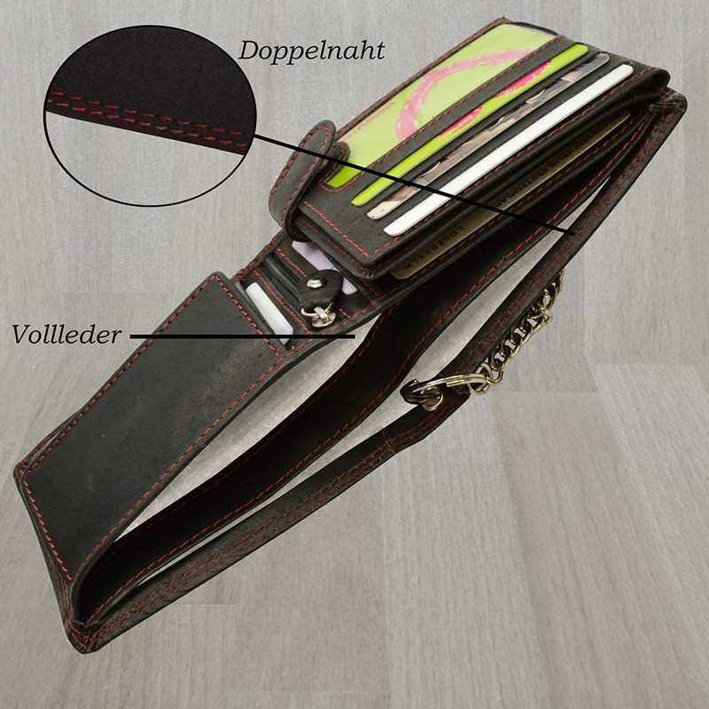 flevado Wild Tribes Only Original Men's Wallet with Trouser Chain