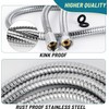 Shower Hose Extra Long 79 Inch, Stainless Steel Handheld Shower