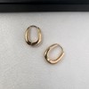 Unbranded Small Oval Gold Hoop Earrings for Women