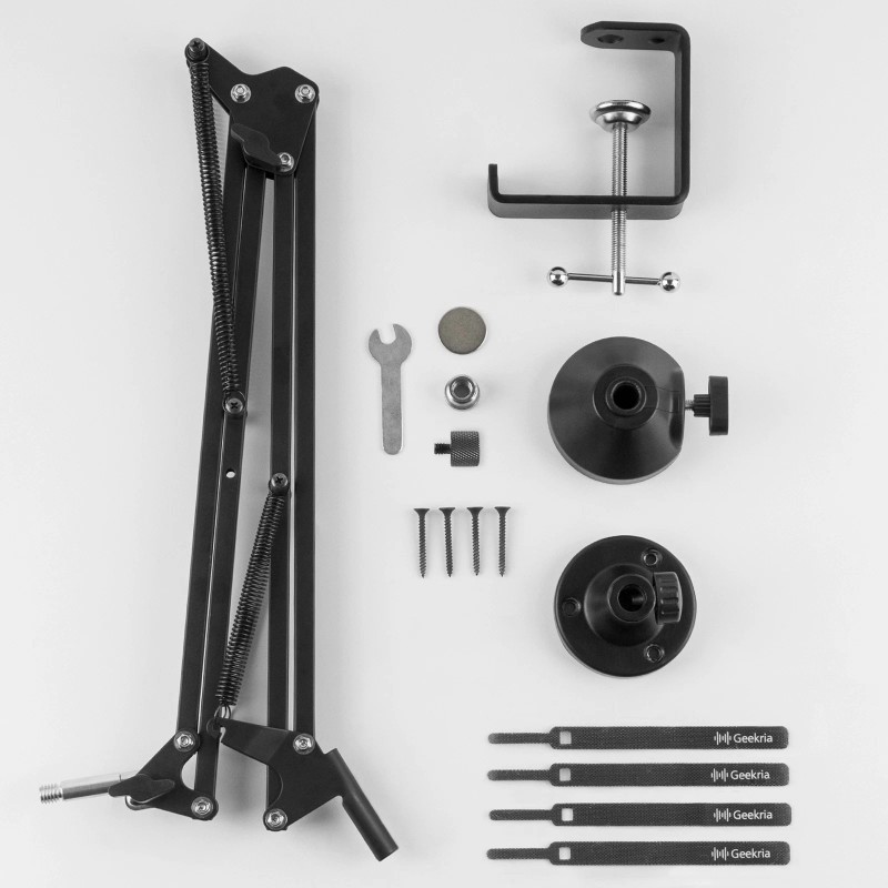 Geekria Microphone Boom Arm Mount for SAMSON Q2U, Q9U, Q7x,