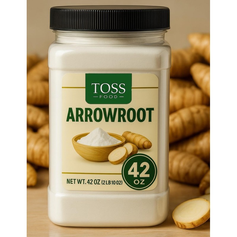 TOSS Arrowroot Powder 42 oz | Arrow Root Starch &