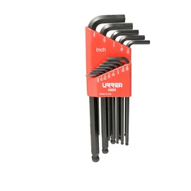 Urrea 4995 Ball Type Hex Key Set, 1/20-Inch to 3/8-Inch