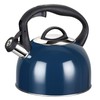 MAISCHOU Stove Top Whistling Kettle 2.5L Stainless Steel (Navy Blue)