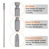 sourcing map 2pcs #2 Phillips Screwdriver Bit PH2 1/4" Hex