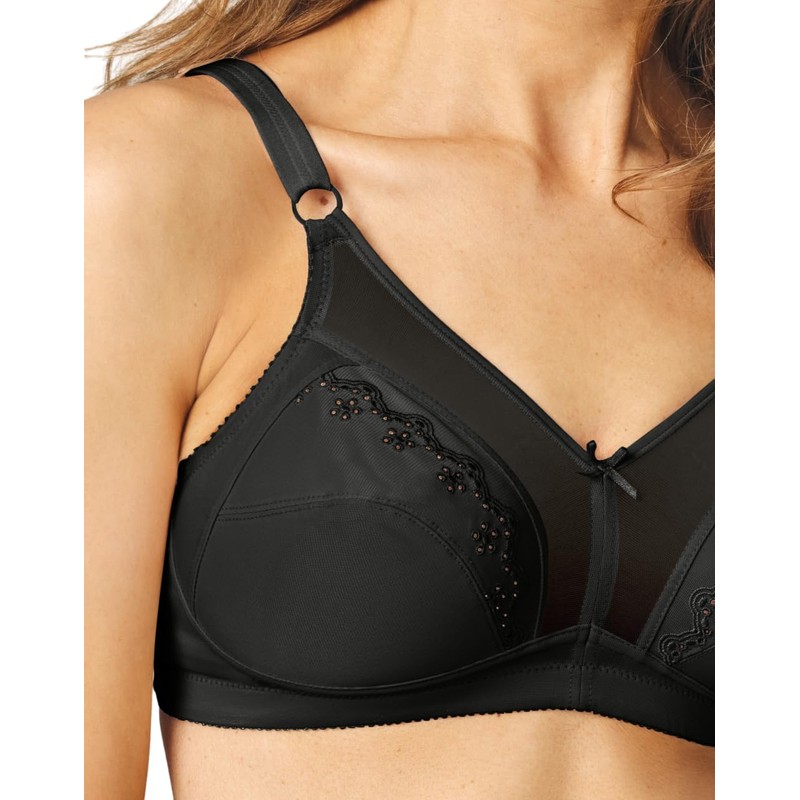 Wonderbra Classic Support Wireless Bra, Black, 40B