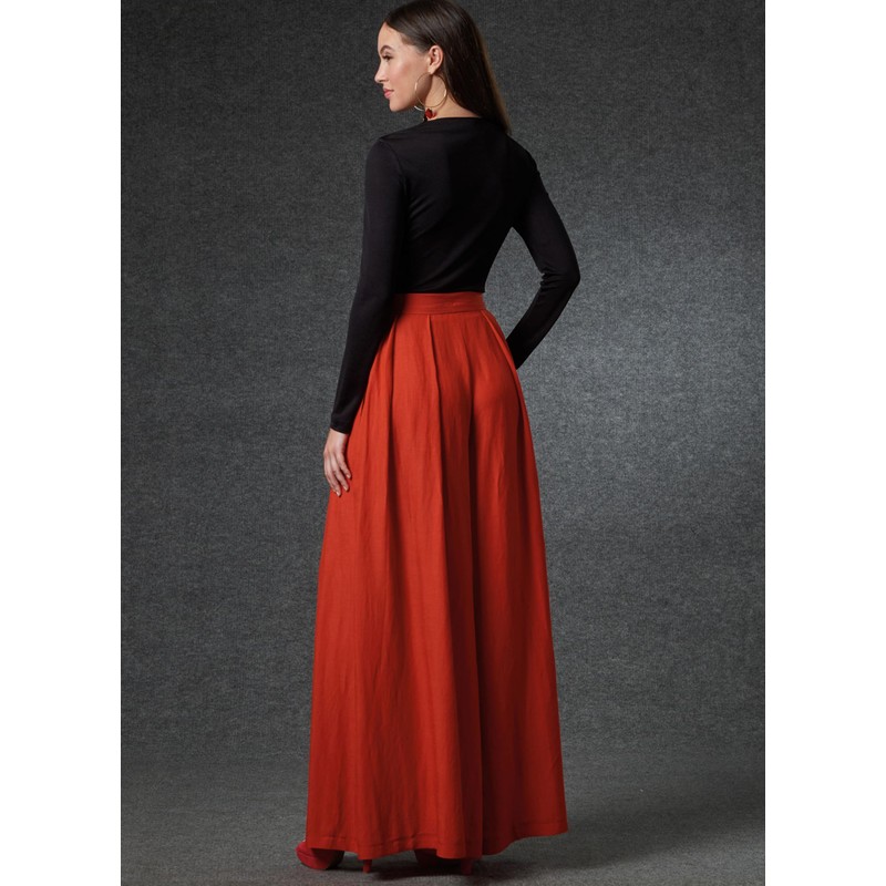 Vogue Patterns V1772A Misses Skirt/Pants S-M-L-XL-XXL, White