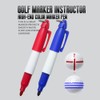 Golf Ball Marker, 12Pcs Golf Ball Marker Alignment Kit 6