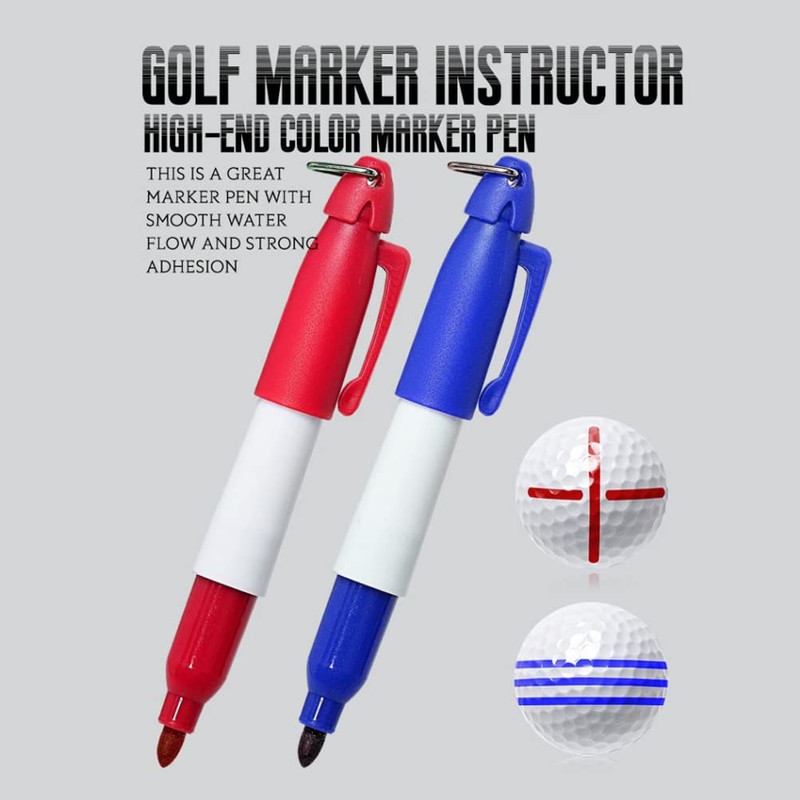 Golf Ball Marker, 12Pcs Golf Ball Marker Alignment Kit 6