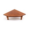 Wood Corner Counter Shelf Framehouse Decorative Tray Stand for Kitchen