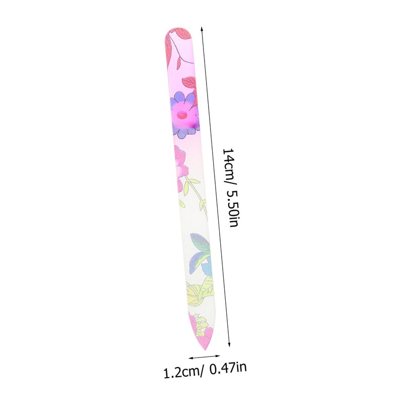 WOONEKY 5 Pack Nail Files Manicure Buffers Glass Nail File