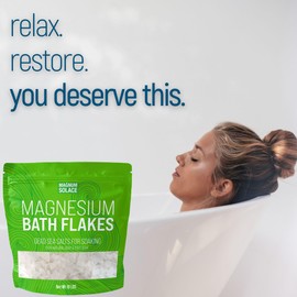 Magnesium Flakes for Bath - Magnesium Chloride Flakes - Dead Sea Salts for Soaking, 10 LBS