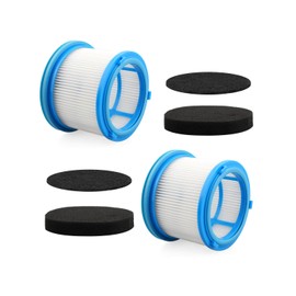 4039 4052 Filter Replacement Fit for Bissell PowerClean FurGuard 280W FurFinder 200W Cordless Stick Vacuum Cleaner 4039 4052 4026 4137, Replace 1646970 Pre-filter 1646969 Motor Filter, 2 Pack
