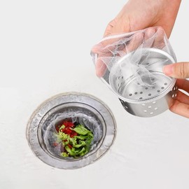 Kitchen Sink Strainer Mesh Bag Lychee 300 PCS Disposable Mesh Sink Strainer Bags Sink Net Strainer Filter Bags for Sink Drain for Collecting Kitchen Food Waste Leftover Garbage