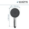 SCHÜTTE Samoa Rain Hand Shower, Velvet Jet Technology, Shower Head