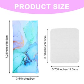 YBEATY 4 PCS Squeeze Top Sunglass Pouch with Cleaning Cloth Cute Soft Durable Portable Sunglass Case Pu Leather Soft Eyeglass Glasses Pouch Multiple Colors Protective Glasses Case for Women Men