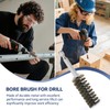12 Pcs Stainless Steel Bore Brush, Wire Brush for Drill
