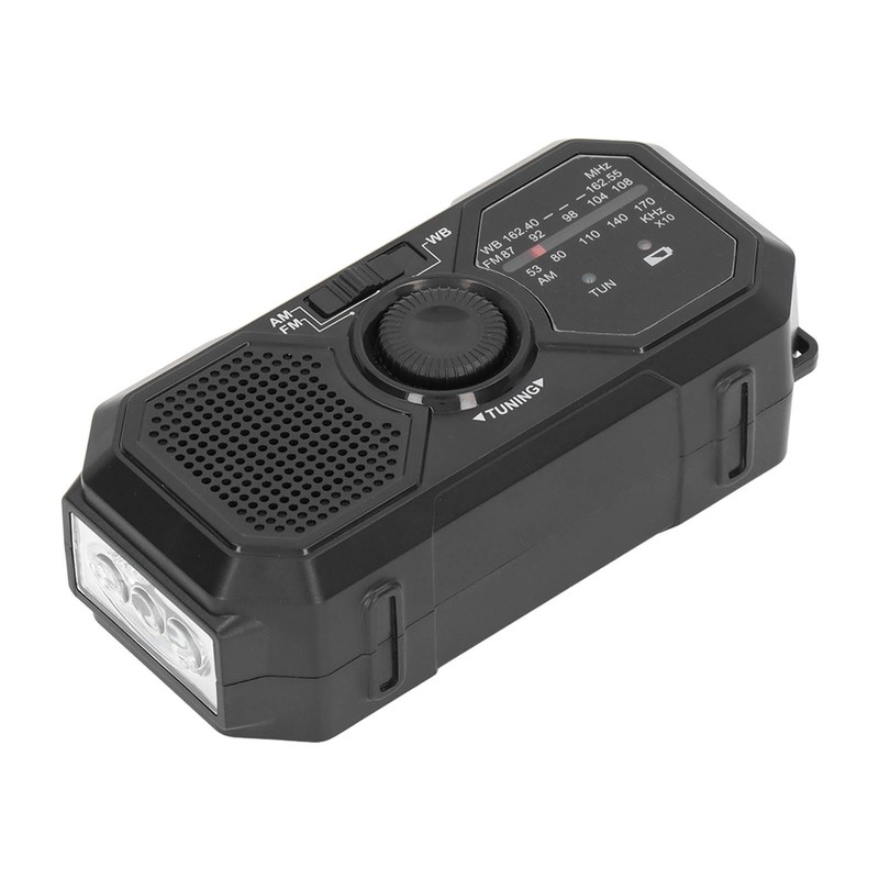 Solar Hand Crank Radio NOAA Portable Multifunctional Hand Crank Weather