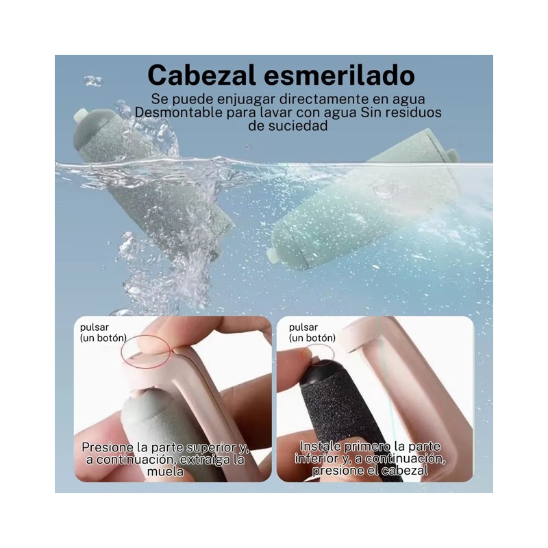 "Aparato De Pedicura Eléctrico Con Papel De Lija Para Pies