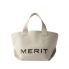 Merit Beauty THE EVERYTHING BAG Canvas Tote MakeUp Bag