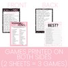 DISTINCTIVS Pink and Black 40th Birthday Game Bundle - Set