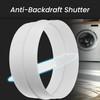 6" Inch Duct Backdraft Blocker - Pipe Connector with Backdraught