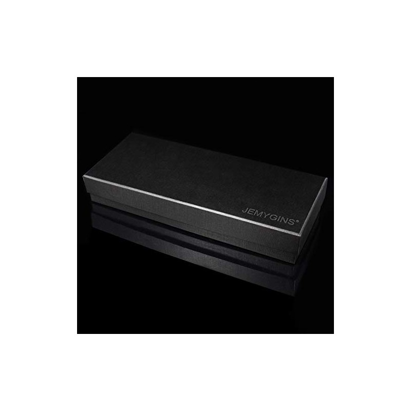 JEMYGINS Cashmere Wool Tie and Pocket Square Tie Clip Sets