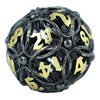 Let's Play Games Hollow Vines RPG Dice Set, Black/Gold