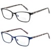 Bifocal Reading Glasses Women Cateye Blue Light Blocking Reader Stylish