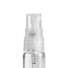 3ML Clear Glass Vials with Clear Fine Mist Spray Top (5 Pack)