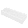 Clear Acrylic Vase Rectangular Elegant Centerpiece Flower Vase for Home