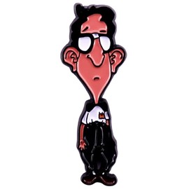 Bernard Bernoulli Day of the Tentacle Maniac Mansion Classic Vintage 80s Video Game 1.4" Enamel Pin Badge, 1.4 Inches, Enamel, metal