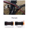 Foldable Bike Password Lock, 4-Digit Combination Folding Chain Lock with