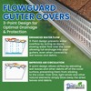 FlowGuard USA Made Professional DIY 6 Inch 50-Year Gutter Cover