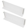 2Pcs Floating Wall Ledge Shelf Acrylic Concealed Bathroom Rack for