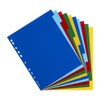Oxford A4 Plastic 10 Part Dividers, Assorted, 1 Set