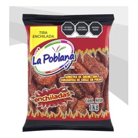 Gomita De Tira Sabores Surtidos Enchilados 1kg La Poblana