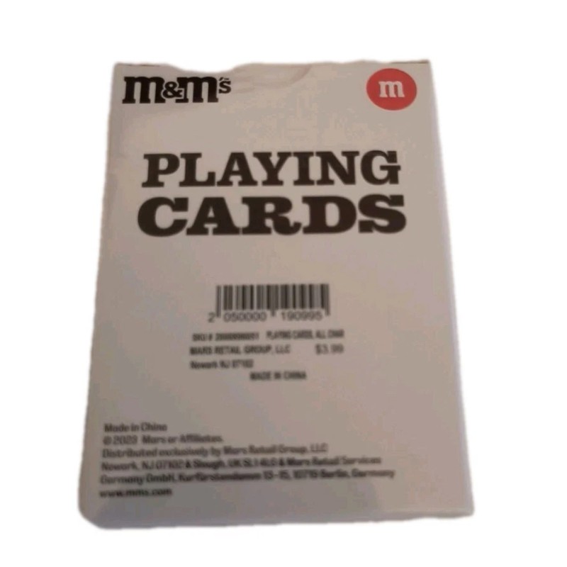 Mars M&M Candy All Together MORE FUN Playing Cards Full