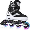 6 Sizes Adjustable Inline Skates for Youth and Adults with
