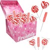 Fruidles Valentine's Day Swirl Lollipop Sucker, Individually Wrapped (36-Pack)