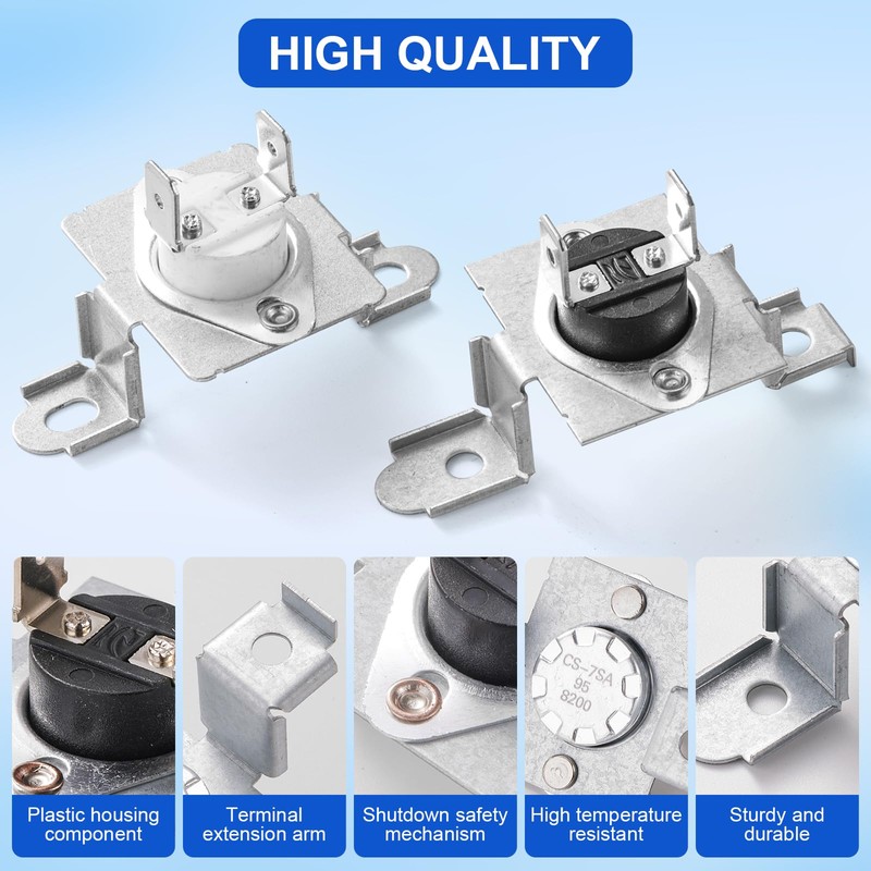 6931EL3003C 6931EL3003D Dryer Thermistor Kit Compatible with Lg Kenmore