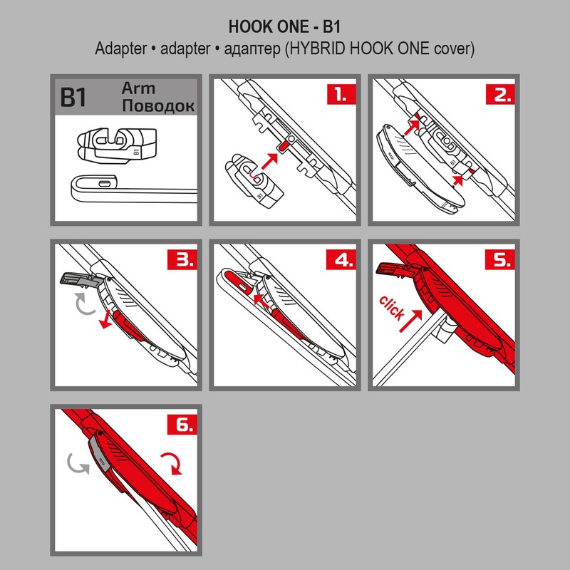 HEYNER® Windscreen Wiper Set with Rear Windscreen Wiper Suitable for
